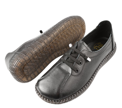 Pantofi casual, dama, FORMAZIONE, 2810 negru, piele naturala